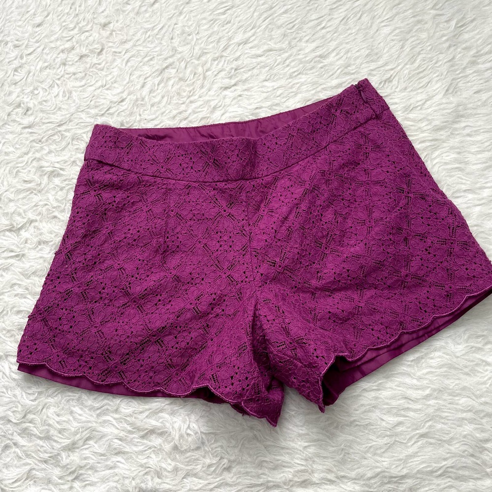 ASOS Cut Out Lace Crotchet Shorts Size 4